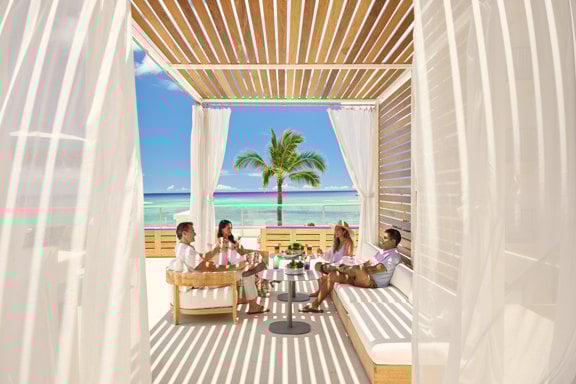 Cabana at Voyager 47 Club Lounge at the OUTRIGGER Reef Waikiki Beach Resort