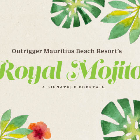 Рецепт коктейля «Королевский мохито» | Outrigger Mauritius Beach Resort