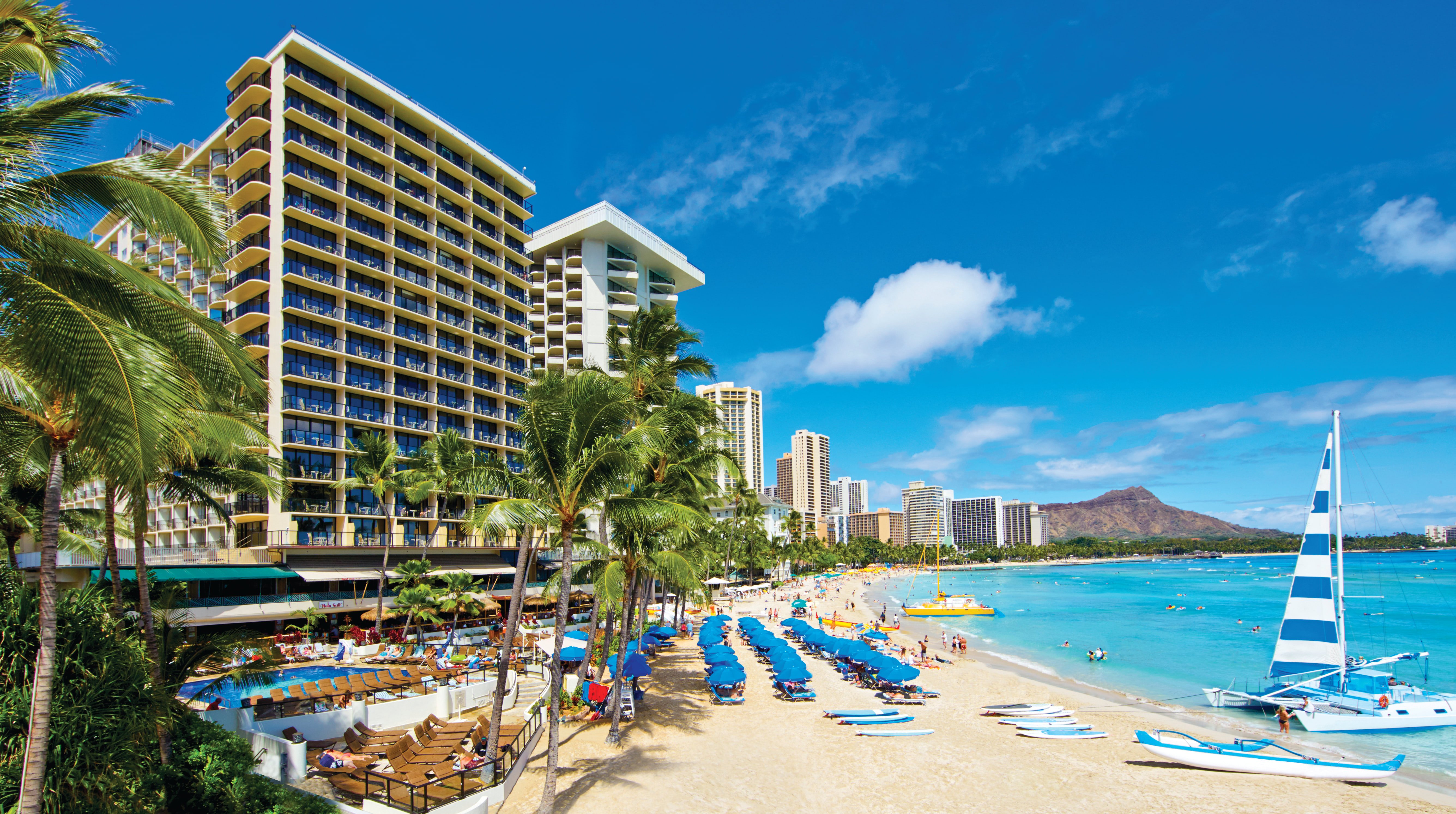 Exterior of the OUTRIGGER Waikiki Beach Resort